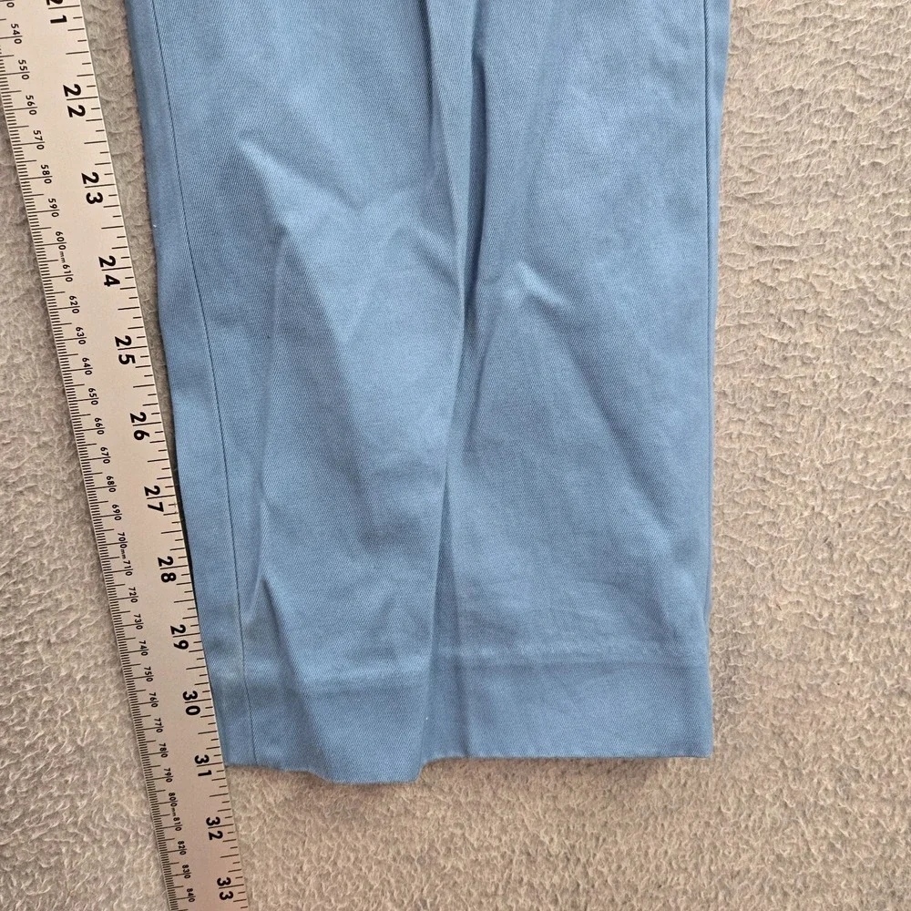 J Crew Men Pants 31x32‎ Blue Chino Bowery Urban Slim Pockets Cotton Mid Rise